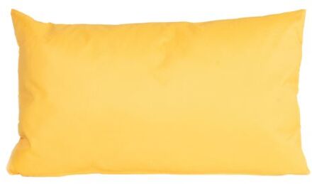 Anna's Collection Buiten/woonkamer/slaapkamer kussens in het geel 30 x 50 cm - Sierkussens