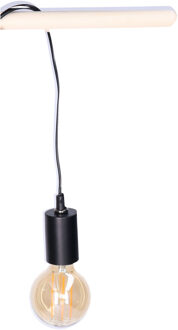 Anna's Collection Fitting Zwart - plastic - E27 - IP20 - 3M - hanglamp - 6 x 4.2 cm - inclusief LED Retro lamp