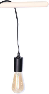 Anna's Collection Fitting Zwart - plastic - E27 - IP20 - 3M - hanglamp - 6 x 4.2 cm - inclusief LED Retro lamp