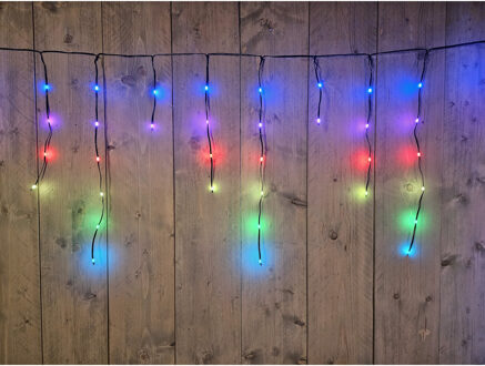Anna's Collection Ijspegel verlichting - 132 led lampjes - kleurveranderend -500 x 60 cm - afstandsbediening