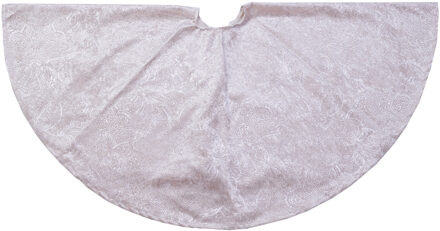 Anna's Collection Kerstboomrok - creme wit - barok - D120 cm - polyester - kerstboom kleed