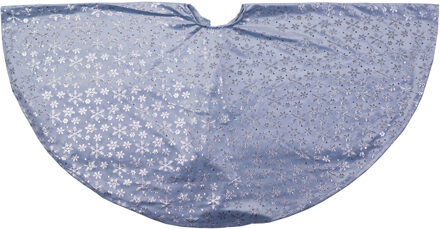 Anna's Collection Kerstboomrok- grijs - D120 cm - polyester - kerstboom keed - kerstversiering