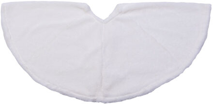 Anna's Collection Kerstboomrok/kerstboom kleed - Wit - 90 cm ? Polyester - Kerstversiering