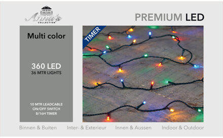Anna's Collection Kerstverlichting - 360 leds - dimmer en timer Multi