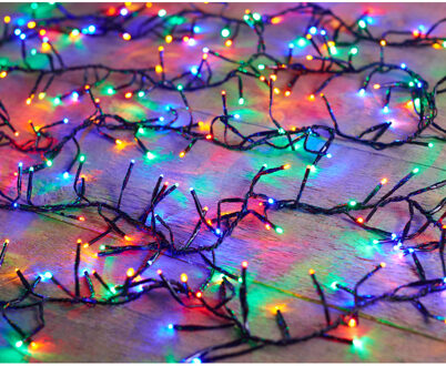Anna's Collection Kerstverlichting - 384 leds - gekleurd - 5 meter - clusterverlichting