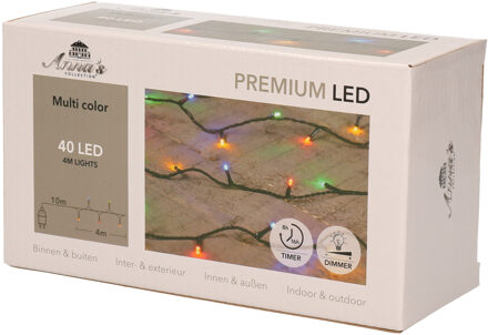 Anna's Collection Kerstverlichting - 40 leds - gekleurd - 4 m Multi