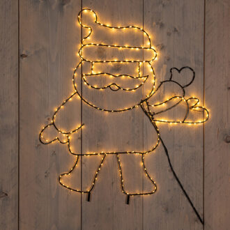 Anna's Collection Kerstverlichting figuur kerstman?- 60 x 50 cm?- 250 led lampjes - warm wit