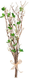 Anna's Collection Kunst paastakken met bloemen - 78 cm - lente/paasdecoratie - siertakken/paas tak
