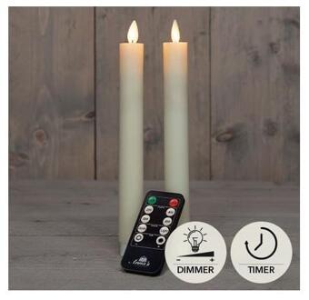 Anna's Collection - LED Dinerkaars - Met afstandsbediening - Ivoor