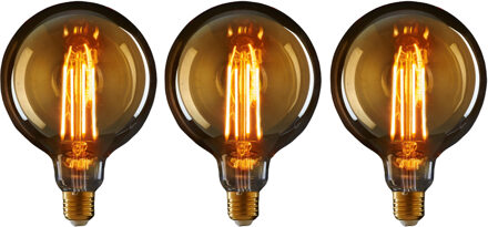 Anna's Collection LED lampje Retro E27 fitting 2W - 3x - gloeidraad- sfeerlampen - designlampen - 120 x 80 mm