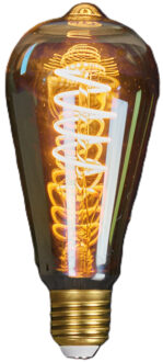 Anna's Collection LED lampje Retro E27 fitting 2W - spiraal gloeidraad- dimbaar - designlampen - 145 x 64 mm