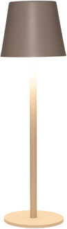 Anna's Collection Portable tafellamp Ambiance - beige/zand - aanraaksensor - draadloos/oplaadbaar USB - binnen/buiten