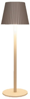 Anna's Collection Portable tafellamp Glambiance - beige/zand - 36 cm - aanraaksensor - draadloos/oplaadbaar USB - buit