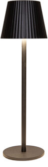 Anna's Collection Portable tafellamp Glambiance - zwart - 36 cm - aanraaksensor - draadloos/oplaadbaar USB - buiten