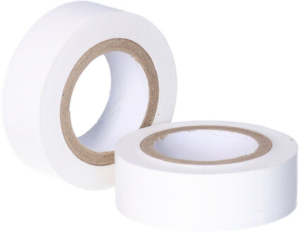 Anna's Collection Raamtape wit - 2x rol - 10 meter x 1,8 cm - raamversiering - kerstversiering