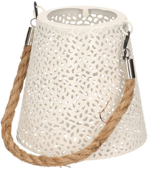 Anna's Collection Solar hanglamp wit metaal voor buiten 12 cm - Buitenverlichting