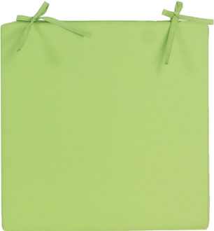 Anna's Collection Stoelkussen - tuinstoel zitkussen - groen - 40cm