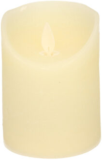 Anna's Collection Stompkaars - LED - ivoor wit - H10 cm - bewegende vlam - kaars
