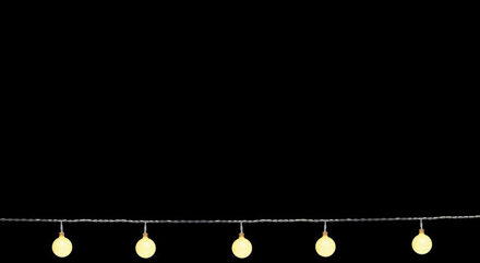 Anna's Collection Tuin feestverlichting lichtsnoer warm witte LED lampjes 10 meter