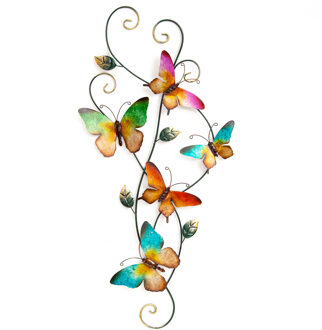 Anna's Collection Tuindecoratie vlinders - 3D - 35 x 68 cm