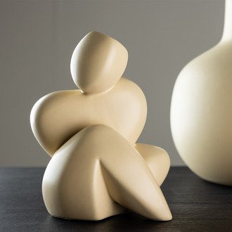 Anna stenen sculptuur lichaam geel