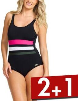 Annabella Chlorine Resistent Swimsuit Blauw,Versch.kleure/Patroon,Zwart,Roze - 36,38,40,42,44,46,48