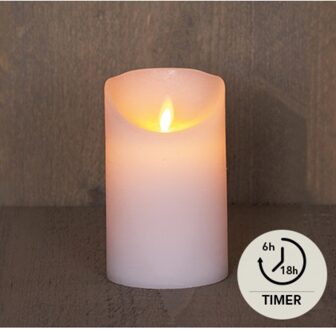 Annas collection led stompkaars bewegende vlam oslo 12.5 cm wit