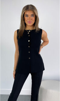 Annemerie top - maat S / M Zwart