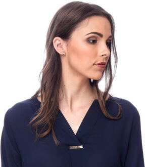 'Anni' Dames 925 Zilveren Oorbellen - Zilver/Rozé zo-7368 RG Zilver en roségoud