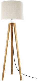 Anni vloerlamp, asteiken geolied/crème asteiken geolied, crème