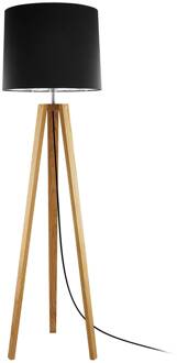 Anni vloerlamp, asteiken geolied/zwart asteiken geolied, zwart