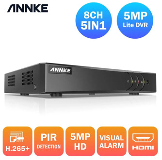 ANNKE 5MP Lite 8CH HD Video Surveillance DVR 5IN1 H.265+ Digital Recorder PIR Motion Detection For 2MP 3MP 5MP IP CCTV Cameras