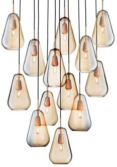 Anoli 13 Hanglamp - Goud