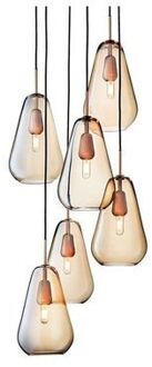 Anoli 6 Hanglamp - Goud
