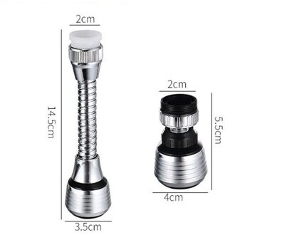Anpro 360 Graden Swivel Keukenkraan Beluchter Verstelbare Dual Mode Sproeier Filter Diffuser Waterbesparende Nozzle Kraan Connector