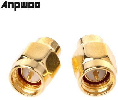 Anpwoo 5Pcs Vergulde 50 Ohm Rf Coaxiale Afgestemd Beëindiging Belastingen Sma Male Connector