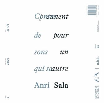 Anri Sala. Contes De Sonsqui Se Prennent Pour Un Autre. N.B.K. Record #3