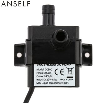 Anself ultra-stille Mini Olie Waterpomp DC12V 4.5 W Micro Borstelloze Waterdichte DC Pomp Dompelpompen Fontein Aquarium Circulerende