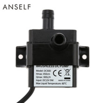 Anself Ultra-stille Waterpomp 300L/H Lift 450 cm DC12V 9 W Brushless Water Olie Pomp Waterdicht dompelpompen voor Fontein Aquarium