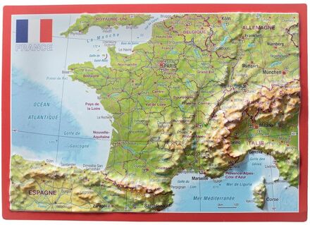 Ansichtkaart Frankrijk reliëfpostkaart | GeoRelief