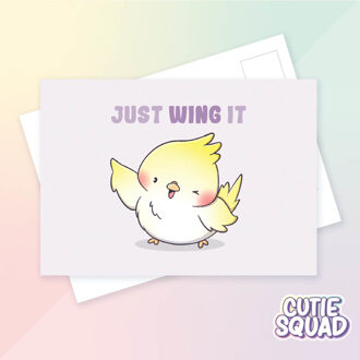 Ansichtkaart - Just wing it