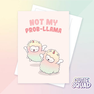 Ansichtkaart - Not my prob-llama