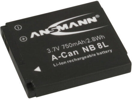 Ansmann A-Can NB 8L Lithium-Ion (Li-Ion) 700mAh 3.7V oplaadbare batterij/accu