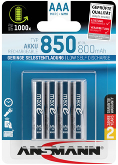 Ansmann AAA 850mAh 4x