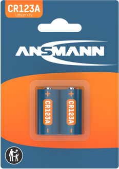 Ansmann CR17335 CR123A Fotobatterij Lithium 1375 mAh 3 V 2 stuk(s)