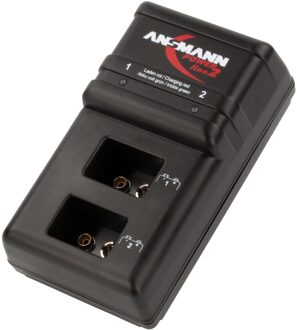 Ansmann Powerline 2 Batterijlader voor binnengebruik Zwart
