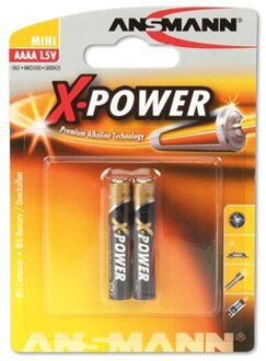 Ansmann X-Power AAAA, 1x 2 Single-use battery Alkaline 1,5 V