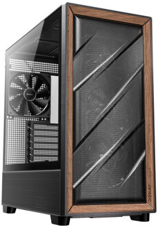 Antec Flux zwart/hout