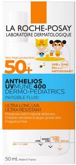 Anthelios UVMune 400 Dermo-Pediatrics voor Kinderen Ultra Light Onzichtbare Fluid SPF 50+ 50 ml