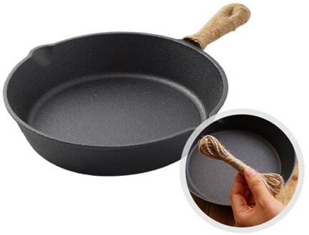 Anti-aanbak Gietijzer Koekenpan Inductie Compatibel Koken Pan, Anti-aanbak 20cm